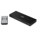 Lindy 38386 przełącznik KVM Czarny