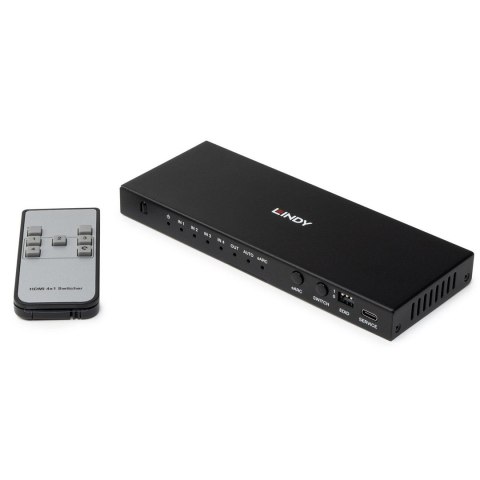 Lindy 38386 przełącznik KVM Czarny