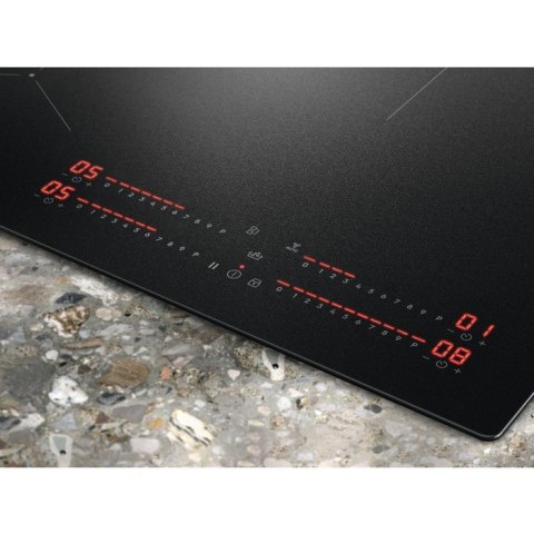 Płyta indukcyjna Electrolux EIS82453IZ SaphirMatt 78 cm | SenseBoil | Hob2Hood | PowerBoost | czarny mat | bezramkowa