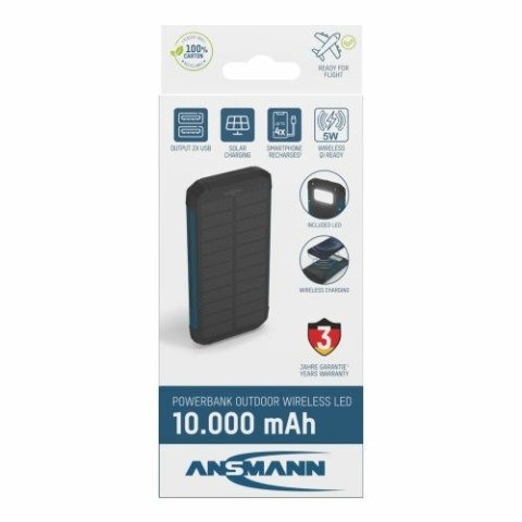 Ansmann PB212W Litowo-polimerowy (LiPo) 10000 mAh Czarny, Niebieski