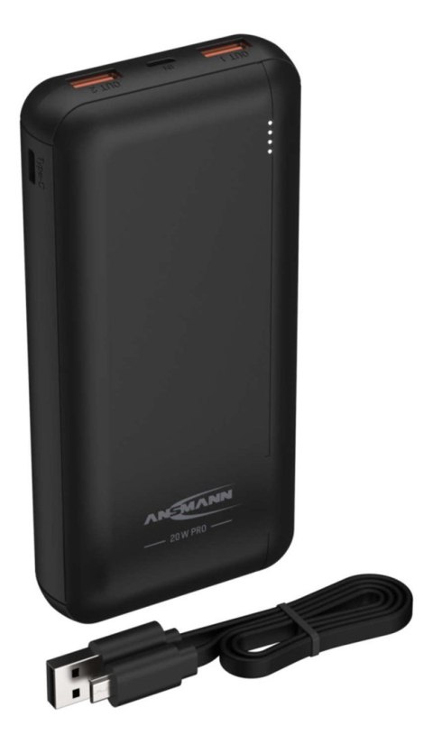 Ansmann PB320PD Litowo-polimerowy (LiPo) 20000 mAh Czarny