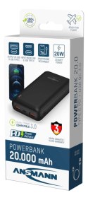 Ansmann PB320PD Litowo-polimerowy (LiPo) 20000 mAh Czarny
