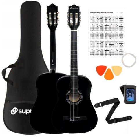 SUPRIMO CGS1 BK - gitara klasyczna 4/4, czarna