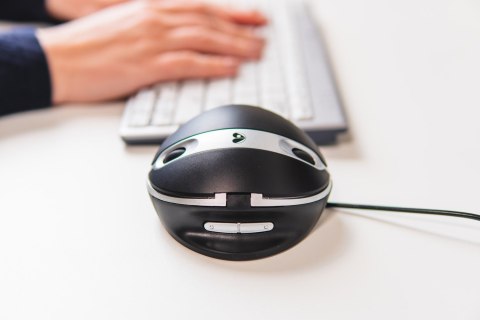 BakkerElkhuizen Oyster Mouse Wired myszka Biuro Oburęczny USB Typu-A Laser 1200 DPI