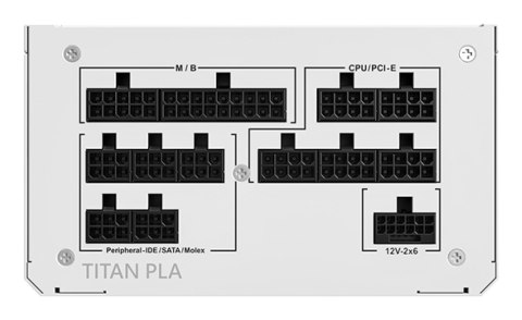 Montech TITAN PLA 1000W moduł zasilaczy 20+4 pin ATX ATX Biały
