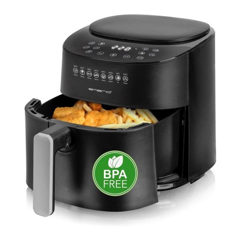 Emerio AF-129369 frytkownica Pojedyńczy 4,5 l Autonomiczny 1300 W Frytkownica na gorące powietrze Czarny