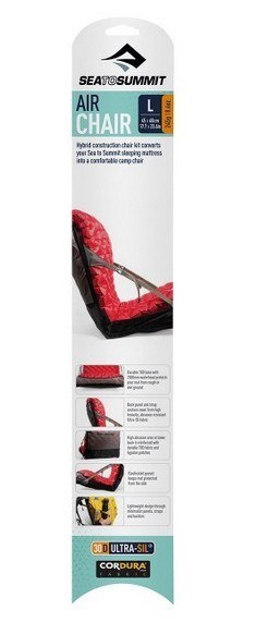 Sea To Summit Air Chair 450 mm Czarny, Limonka