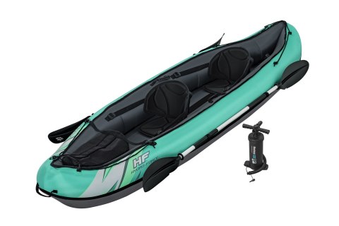 Bestway 65052 / 24 kajak sportowy 2 os. Czarny, Zielony, Szary, Miętowy Kopolimer akrylonitrylo-butadieno-styrenowy (ABS), Nylon