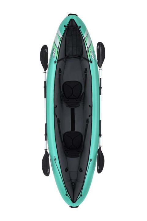 Bestway 65052 / 24 kajak sportowy 2 os. Czarny, Zielony, Szary, Miętowy Kopolimer akrylonitrylo-butadieno-styrenowy (ABS), Nylon