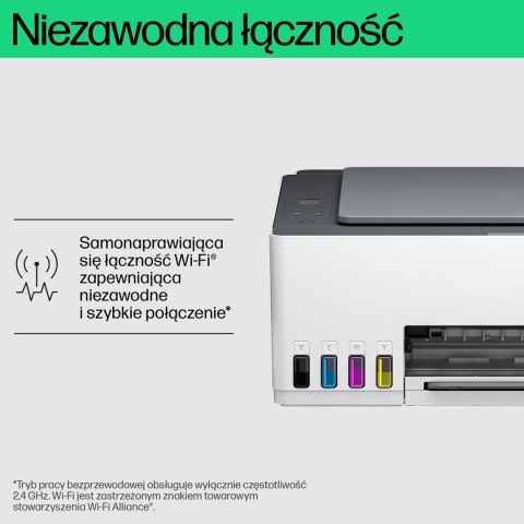 HP Smart Tank 580 Bezprzewodowe All-in-One W kolorze Drukarka, Kopiarka, skaner