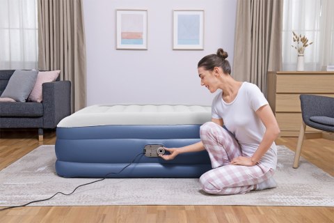Bestway 67630 / 23 dmuchany materac Podwójny materac Niebieski, Biały Unisex