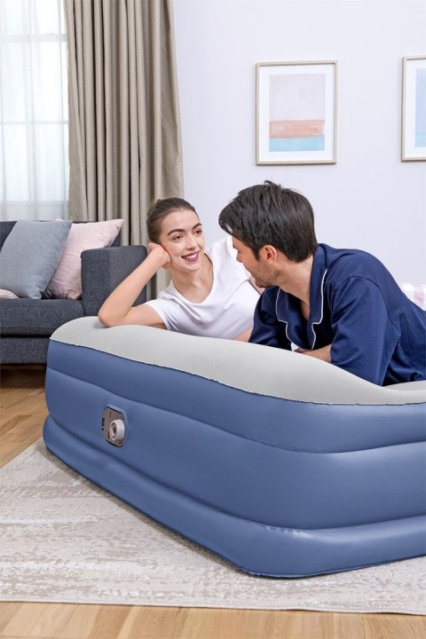 Bestway 67630 / 23 dmuchany materac Podwójny materac Niebieski, Biały Unisex