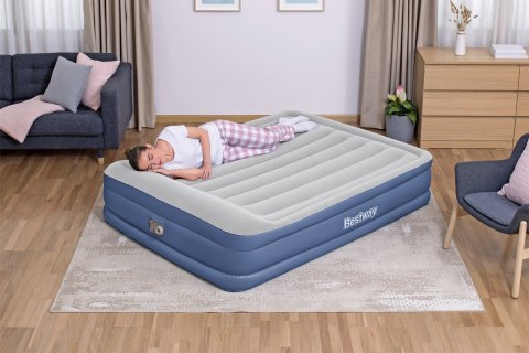 Bestway 67630 / 23 dmuchany materac Podwójny materac Niebieski, Biały Unisex