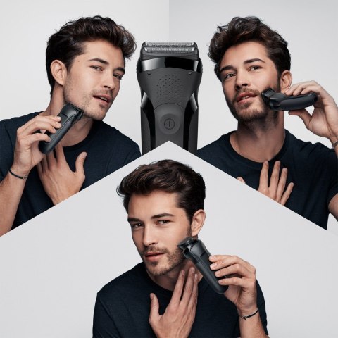 Braun Series 3 300BT Golarka rotacyjna Przycinarka Czarny
