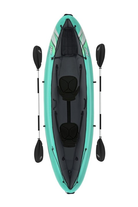 Bestway 65052 / 24 kajak sportowy 2 os. Czarny, Zielony, Szary, Miętowy Kopolimer akrylonitrylo-butadieno-styrenowy (ABS), Nylon