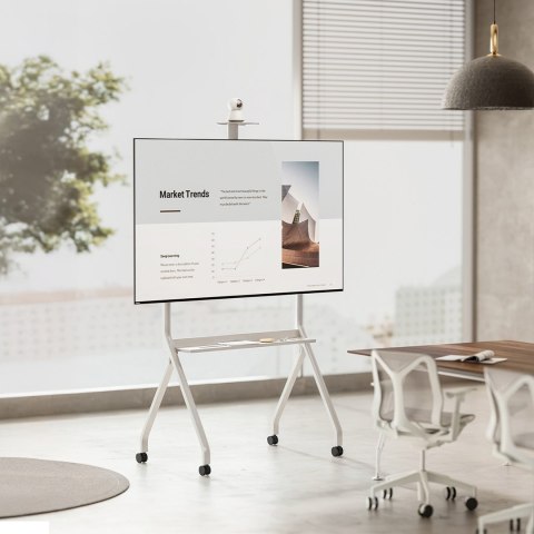 MACLEAN STAND / WÓZEK DO TV, PÓŁKA NA KAMERĘ, NA KÓŁKACH, 55-100", MAX. OBCIĄŻENIE 120KG/10KG PÓŁKA, MAX. VESA 900X600 MC-114