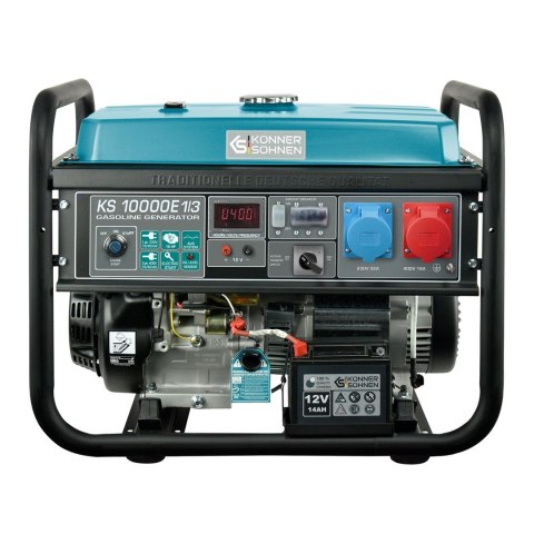 KÖNNER & SÖHNEN AGREGAT/GENERATOR BENZYNOWY 7,5kW 230/400V ROZRUCH ELEKTRYCZNY AVR VST KS10000E1/3