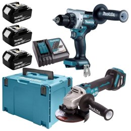 MAKITA ZESTAW COMBO 18V DLX2544TJ (DDF492 , DGA513) 3x5,0 MP