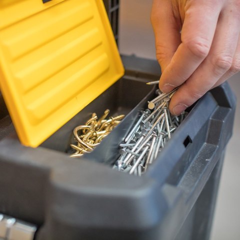 Stanley Essential Twarda kaseta na narzędzie Plastik Szary, Żółty