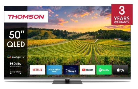 TV 50" Thomson QLED 50QG5C14 Google TV, central stand