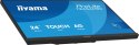 Monitor dotykowy iiyama ProLite 24" IPS z technologią InCell PCAP (10pkt), z powłoką antyrefleksyjną oraz elastyczną podstawą
