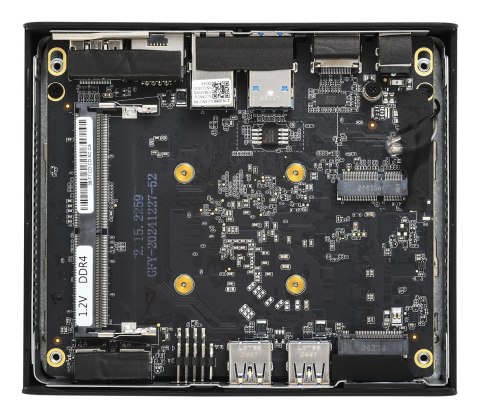 Shuttle Nano PC NE10N, Intel N 100, 1x HDMI, 1x DP, 6x USB, 1x LAN, bez wentylatora, ciągła praca 24/7, w tym VESA, komputer PC 