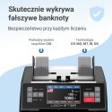 Liczarka banknotów Extralink LOCKSTAR EX.29140 X-1000 UV, IR, MG, CIS Czarna