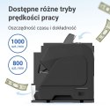 Liczarka banknotów Extralink LOCKSTAR EX.29140 X-1000 UV, IR, MG, CIS Czarna