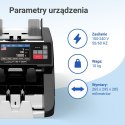 Liczarka banknotów Extralink LOCKSTAR EX.29140 X-1000 UV, IR, MG, CIS Czarna