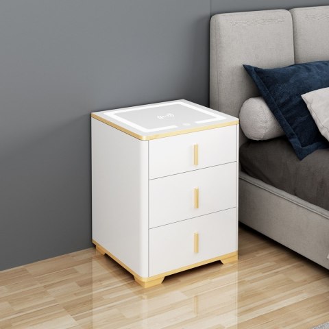 Extralink LOCKSTAR SEJF ELEKTRONICZNY, SZAFKA NOCNA Z LADOWANIEM INDUKCYJNYM