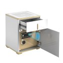 Extralink LOCKSTAR SEJF ELEKTRONICZNY, SZAFKA NOCNA Z LADOWANIEM INDUKCYJNYM