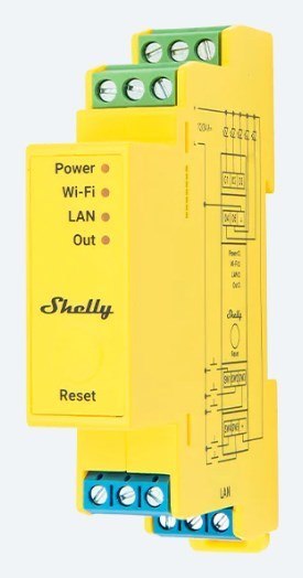 Shelly Pro RGBWW PM Bezprzewodowy Żółty