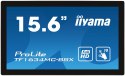Iiyama ProLite TF1634MC-B8X monitor komputerowy 39,6 cm (15.6") 1920 x 1080 px Full HD LED Ekran dotykowy Przeznaczony dla wielu