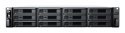 Synology RackStation RS2423RP+ serwer danych NAS Rack (2U) Ryzen Embedded V1780B 8 GB DDR4 0 TB DiskStation Manager Czarny, Szar