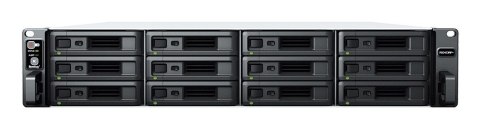 Synology RackStation RS2423RP+ serwer danych NAS Rack (2U) Ryzen Embedded V1780B 8 GB DDR4 0 TB DiskStation Manager Czarny, Szar