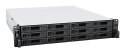 Synology RackStation RS2423RP+ serwer danych NAS Rack (2U) Ryzen Embedded V1780B 8 GB DDR4 0 TB DiskStation Manager Czarny, Szar