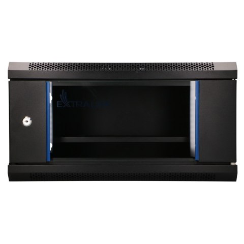 Extralink LITE 4U 530X400 WALL-MOUNTED RACKMOUNT CABINET BLACK Stojak wolnostojący/ścienny/podłogowy Czarny