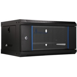 Extralink LITE 4U 530X400 WALL-MOUNTED RACKMOUNT CABINET BLACK Stojak wolnostojący/ścienny/podłogowy Czarny