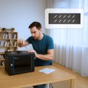 Extralink LITE 4U 530X400 WALL-MOUNTED RACKMOUNT CABINET BLACK Stojak wolnostojący/ścienny/podłogowy Czarny