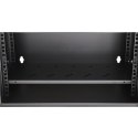 Extralink LITE 4U 530X400 WALL-MOUNTED RACKMOUNT CABINET BLACK Stojak wolnostojący/ścienny/podłogowy Czarny