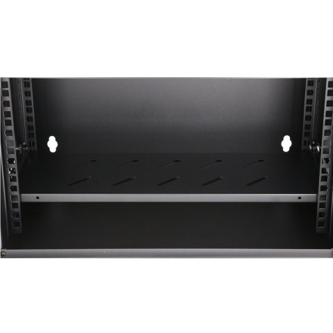 Extralink LITE 4U 530X400 WALL-MOUNTED RACKMOUNT CABINET BLACK Stojak wolnostojący/ścienny/podłogowy Czarny