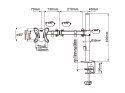 Equip 650151 uchwyt / stojak do monitorów 68,6 cm (27") Biurko Czarny