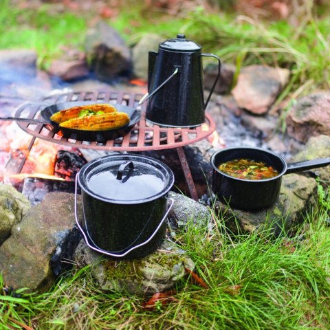 Esschert Design FF215 kampingowy przybór kuchenny Zestaw Czarny