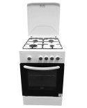 Kuchnia gazowa MPM MPM-54-KGF-21 | piekarnik gazowy | grill | ruszt żeliwny | biały