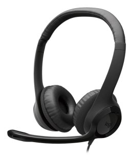 Logitech H390 USB Zestaw słuchawkowy Przewodowa Opaska na głowę Połączenia/muzyka USB Type-C Czarny