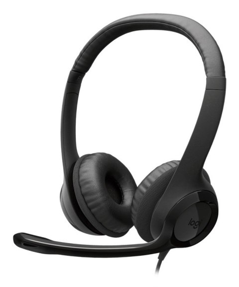 Logitech H390 USB Zestaw słuchawkowy Przewodowa Opaska na głowę Połączenia/muzyka USB Type-C Czarny
