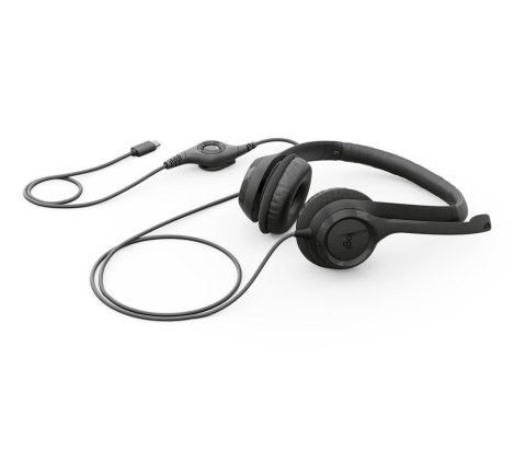 Logitech H390 USB Zestaw słuchawkowy Przewodowa Opaska na głowę Połączenia/muzyka USB Type-C Czarny