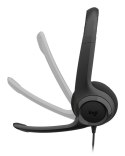 Logitech H390 USB Zestaw słuchawkowy Przewodowa Opaska na głowę Połączenia/muzyka USB Type-C Czarny