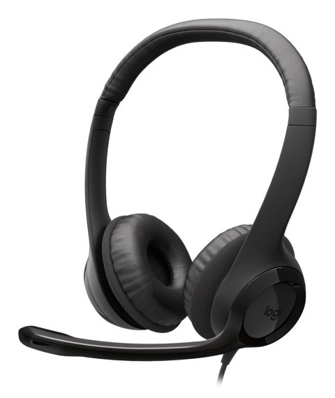 Logitech H390 USB Zestaw słuchawkowy Przewodowa Opaska na głowę Połączenia/muzyka USB Type-C Czarny