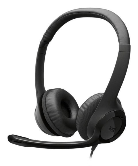 Logitech H390 USB Zestaw słuchawkowy Przewodowa Opaska na głowę Połączenia/muzyka USB Type-C Czarny